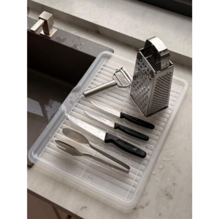 δίσκος πιατοθήκης, πλαστικός δίσκος κουζίνας, δίσκος αποστράγγισης, dish rack tray, εξάρτημα πιατοθήκης, κουζίνα οργάνωση, πλαστικός δίσκος νερού, στεγνωτήρι πιάτων, 5206753053644.