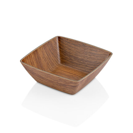 μπωλ πλαστικό, μπωλ τύπου ξύλο, τετράγωνο μπωλ, VIOSARP No10155, σερβίρισμα, μπολ κουζίνας, διακοσμητικό μπωλ, πλαστικό σκεύος, 5206753054528.