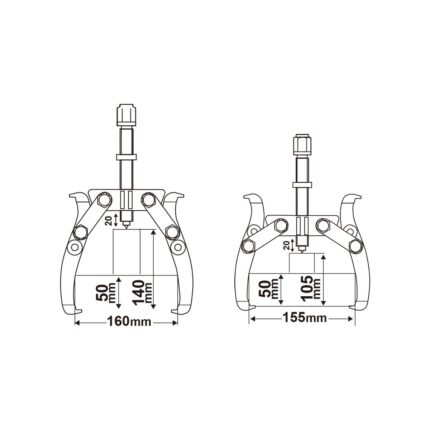 εξωλκέας 2 σιαγώνων, εξωλκέας 6 ιντσών, bearing puller, εργαλείο εξαγωγής ρουλεμάν, puller tool, εργαλείο συνεργείου, εξωλκέας γραναζιών, εργαλείο μηχανικού, Cr-V εξωλκέας, επαγγελματικό εργαλείο.