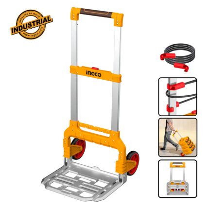 καρότσι μεταφοράς, πτυσσόμενο καρότσι, καρότσι 2 τροχών, trolley 130kg, καρότσι αλουμινίου, καρότσι αποθήκης, εργαλείο μεταφοράς, foldable trolley, καρότσι βαρέως τύπου, καρότσι logistics.