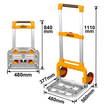 καρότσι μεταφοράς, πτυσσόμενο καρότσι, καρότσι 2 τροχών, trolley 130kg, καρότσι αλουμινίου, καρότσι αποθήκης, εργαλείο μεταφοράς, foldable trolley, καρότσι βαρέως τύπου, καρότσι logistics.