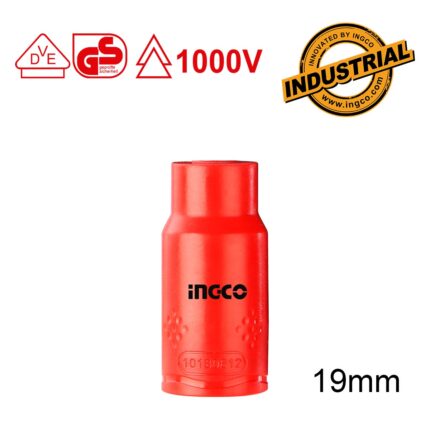 καρυδάκι VDE 19mm, καρυδάκι ηλεκτρολόγου 1/2, μονωμένο καρυδάκι VDE, εργαλεία ηλεκτρολόγου 19mm, καρυδάκι Cr-V VDE, ηλεκτρολογικά εργαλεία ασφαλείας, VDE 1000V EN60900, επαγγελματικά καρυδάκια ηλεκτρολόγου