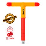 μανέλα Τ 1/2 VDE, μανέλα ηλεκτρολόγου 1000V, Τ λαβή καρυδάκια, insulated T handle wrench, εργαλείο Cr-V καρυδάκια, επαγγελματική μανέλα VDE, HITH121.