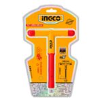 μανέλα Τ 1/2 VDE, μανέλα ηλεκτρολόγου 1000V, Τ λαβή καρυδάκια, insulated T handle wrench, εργαλείο Cr-V καρυδάκια, επαγγελματική μανέλα VDE, HITH121.