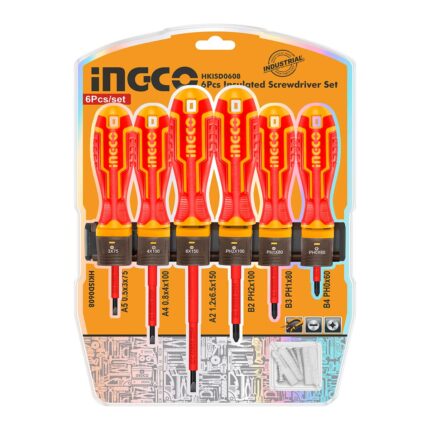 κατσαβίδια ηλεκτρολόγου VDE σετ 6 τεμ, κατσαβίδια S2 μονωμένα, κατσαβίδια ηλεκτρολόγου με βάση τοίχου, εργαλεία VDE 1000V EN60900, επαγγελματικά κατσαβίδια ηλεκτρολόγου μαγνητικά, σετ κατσαβιδιών PH SL VDE