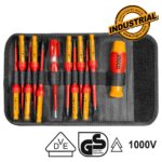 σετ κατσαβίδια ακριβείας VDE 12 τεμ, κατσαβίδια ηλεκτρολόγου με μύτες, precision VDE screwdriver set, εργαλεία ηλεκτρονικών S2 μονωμένα, κατσαβίδια για κινητά και υπολογιστές, VDE 1000V EN60900 εργαλεία