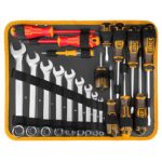 σετ εργαλείων 147 τεμ, εργαλειοθήκη βαλίτσα, καρυδάκια σετ, επαγγελματικά εργαλεία, toolbox set, αλουμινένια βαλίτσα εργαλείων, σετ κατσαβιδιών, καστάνια σετ, εργαλεία χειρός, σετ συνεργείου.