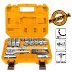 καρυδάκια 1/2 σετ 20 τεμ, κασετίνα καρυδάκια, καστάνια 72 δόντια, εργαλεία συνεργείου, socket set 1/2, μπουζοκλειδα, επαγγελματικά εργαλεία χειρός, Cr-V καρυδάκια.