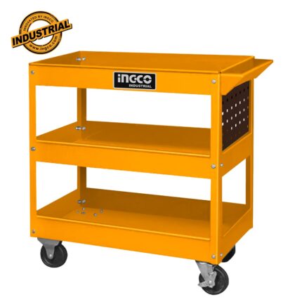 Ο εργαλειοφόρος HPTCT031 αποτελεί μια πρακτική και ανθεκτική λύση για την αποθήκευση και μεταφορά εργαλείων σε επαγγελματικούς και οικιακούς χώρους. Διαθέτει δύο ευρύχωρα ράφια για οργάνωση εργαλείων και εξαρτημάτων, ενώ το τρυπητό πάνελ (pegboard) στο πλάι προσφέρει επιπλέον δυνατότητες αποθήκευσης με γαντζάκια. Η στιβαρή κατασκευή του είναι ανθεκτική στα χτυπήματα, ενώ η εργονομική μεταλλική λαβή διευκολύνει τη μετακίνηση ακόμη και πάνω από εμπόδια. Το περιμετρικό υψωμένο πλαίσιο στα ράφια αποτρέπει την πτώση αντικειμένων, εξασφαλίζοντας ασφαλή χρήση. Εξοπλισμένος με 4 ρόδες (2 περιστρεφόμενες με φρένο και 2 σταθερές), προσφέρει ευκολία στη μεταφορά και σταθερότητα κατά την εργασία. Ιδανικός για συνεργεία, εργαστήρια και επαγγελματικούς χώρους.