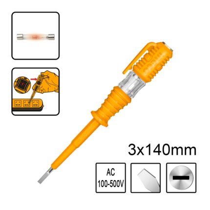 δοκιμαστικό κατσαβίδι, tester ρεύματος 100-500V, HSDT1408, ηλεκτρολογικό κατσαβίδι ένδειξης, ανιχνευτής τάσης, εργαλείο ηλεκτρολόγου, voltage tester screwdriver.