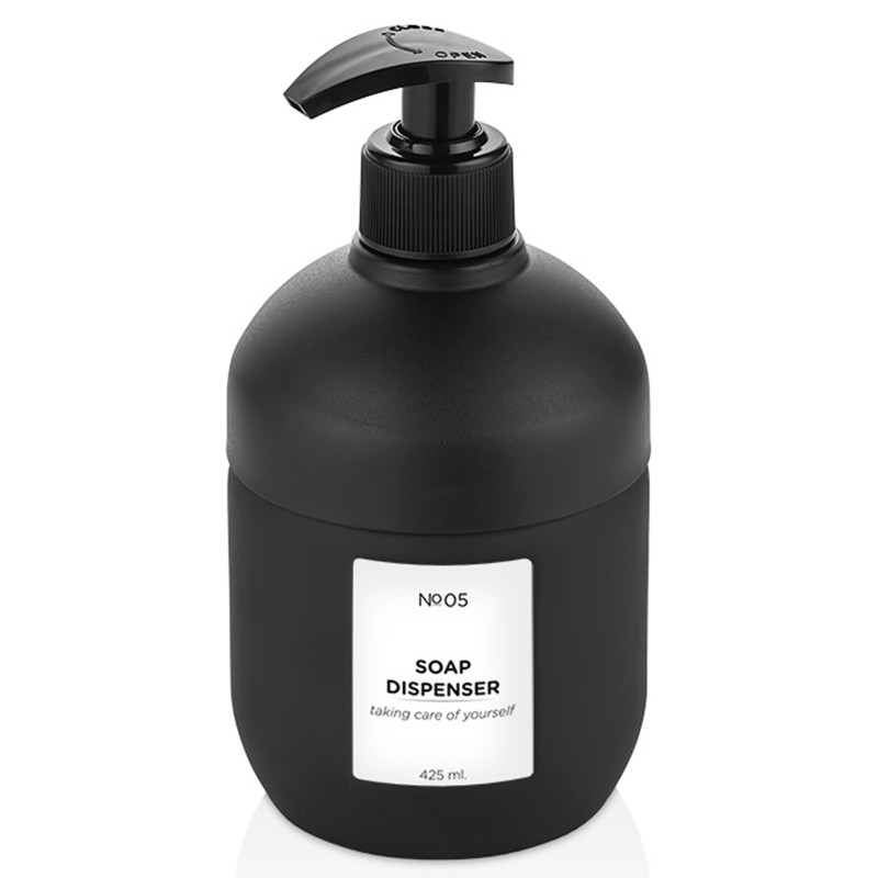 5206753048541 δοχείο κρεμοσάπουνου, γυάλινο dispenser σαπουνιού, soap dispenser, μαύρο dispenser, δοχείο υγρού σαπουνιού, αξεσουάρ μπάνιου, γυάλινο δοχείο σαπουνιού, COOL BLACK, No519, VIOSARP, 5206753048541.
