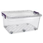 κουτί αποθήκευσης με ρόδες, storage box, πλαστικό κουτί αποθήκευσης, κουτί οργάνωσης, αποθηκευτικό κουτί 40L, κουτί μεταφοράς, κουτί με ρόδες, κουτί κάτω από κρεβάτι, VIOSARP, ASD147, 5206753053897.