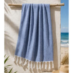 Πετσέτα Θαλάσσης Βαμβακερή με Κρόσσια LUX COCONUT 85x170cm No3468 Viosarp 5206753052623 - Image 2