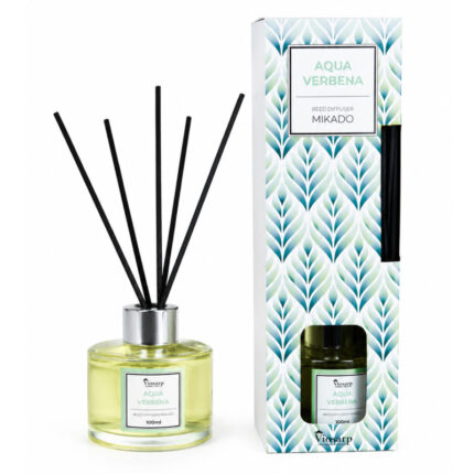 αρωματικό χώρου sticks, aqua verbena 100ml, reed diffuser άρωμα, αρωματικό σπιτιού, αρωματικό δωματίου, sticks αρωματισμού, διακοσμητικό άρωμα χώρου, 5206753052913