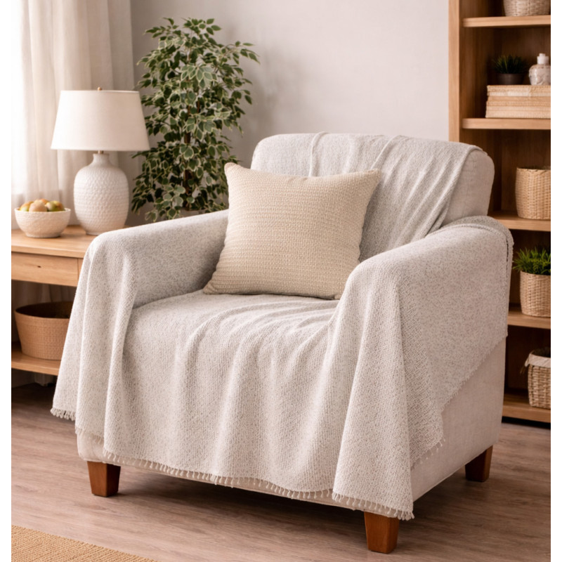 5206753052630 ριχτάρι polycotton, ριχτάρι jacquard, ριχτάρι 130x170cm, ριχτάρι πολυθρόνας, ριχτάρι μικρού καναπέ, διακοσμητικό ριχτάρι, ριχτάρι για κρεβάτι, jacquard ριχτάρι, No3472-1, VIOSARP, 5206753052630