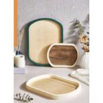 ΔΙΣΚΟΣ ΠΛΑΣΤΙΚΟΣ MDF ΣΕΤ 2 ΤΕΜ ΟΡΘΟΓΩΝΙΟΣ 35x26cm & 23x17cm LFX054 - Image 2