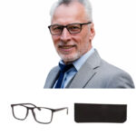ΓΥΑΛΙΑ ΠΡΕΣΒΥΩΠΙΑΣ ΜΕ ΘΗΚΗ ΥΦΑΣΜΑΤΙΝΗ No RGD-380 - Image 2