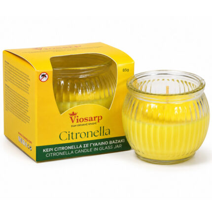 κερί citronella, κερί σιτρονέλα, κερί citronella 85g, κερί citronella σε γυάλινο βαζάκι, κερί για μπαλκόνι, κερί για βεράντα, κερί εξωτερικού χώρου, αρωματικό κερί citronella, καλοκαιρινό κερί, NoH003, 5206753017011