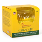 κερί citronella, κερί σιτρονέλα, κερί citronella 85g, κερί citronella σε γυάλινο βαζάκι, κερί για μπαλκόνι, κερί για βεράντα, κερί εξωτερικού χώρου, αρωματικό κερί citronella, καλοκαιρινό κερί, NoH003, 5206753017011