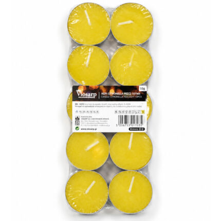 κερί citronella, κερί citronella ρεσώ, ρεσώ citronella, citronella tealights, κεράκια citronella, κερί citronella 10 τεμάχια, ρεσώ 10g, κεριά για μπαλκόνι, κεριά για βεράντα, citronella εξωτερικού χώρου