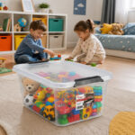 Κουτί Αποθήκευσης με 2 Ασφάλειες 16L 41x30x20cm BRNS.11046 - Image 4