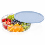 φαγητοδοχείο 5 θέσεων, lunch box 2L, φαγητοδοχείο 2 λίτρων, στρογγυλό φαγητοδοχείο, δοχείο φαγητού με χωρίσματα, lunch box με 5 θήκες, δοχείο μεταφοράς φαγητού, meal prep container, φαγητοδοχείο BG-394, δοχείο γεύματος, 5206753055297