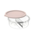 φαγητοδοχείο 2 θέσεων, φαγητοδοχείο 600ml, στρογγυλό φαγητοδοχείο, lunch box 600ml, lunch box 2 θέσεων, δοχείο φαγητού 2 θέσεων, δοχείο φαγητού για δουλειά, φαγητοδοχείο για σχολείο, δοχείο μεταφοράς φαγητού, φαγητοδοχείο για εκδρομή, lunch box για γραφείο, BG-688, 5206753055327