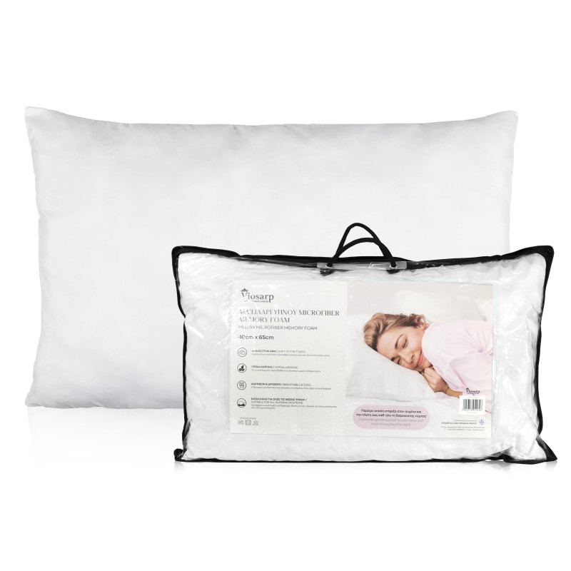 5206753051626 μαξιλάρι ύπνου microfiber memory foam, μαξιλάρι microfiber, μαξιλάρι memory foam, μαξιλάρι ύπνου 40x65cm, μαξιλάρι αφρού μνήμης, μαξιλάρι microfiber 1000g, μαξιλάρι ύπνου 1000g, μαξιλάρι memory foam 40x65, μαξιλάρι για καθημερινό ύπνο, μαξιλάρι για κεφάλι και αυχένα, μαξιλάρι υπνοδωματίου, μαξιλάρι για Airbnb, μαξιλάρι για ξενοδοχεία, λευκά είδη ύπνου, NoX24-QT007, 5206753051626