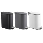 κάδος απορριμμάτων SLIM 5L, στενός κάδος απορριμμάτων, κάδος μπάνιου 14cm, μεταλλικός κάδος με πεντάλ, κάδος soft close 5 λίτρα, κάδος απορριμμάτων με απαλό κλείσιμο, μεταλλικός κάδος ματ, κάδος για μικρό μπάνιο, κάδος στενός για WC, μικρός κάδος απορριμμάτων, κάδος απορριμμάτων ξενοδοχείου, κάδος Airbnb, slim pedal bin 5L, narrow bathroom bin, metal soft close bin, matte pedal waste bin, B8645A, 5206753054832