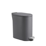 κάδος απορριμμάτων SLIM 5L, στενός κάδος απορριμμάτων, κάδος μπάνιου 14cm, μεταλλικός κάδος με πεντάλ, κάδος soft close 5 λίτρα, κάδος απορριμμάτων με απαλό κλείσιμο, μεταλλικός κάδος ματ, κάδος για μικρό μπάνιο, κάδος στενός για WC, μικρός κάδος απορριμμάτων, κάδος απορριμμάτων ξενοδοχείου, κάδος Airbnb, slim pedal bin 5L, narrow bathroom bin, metal soft close bin, matte pedal waste bin, B8645A, 5206753054832